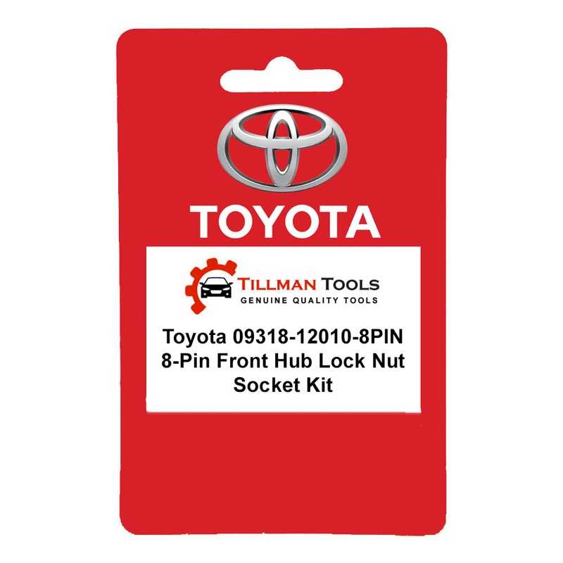 Toyota 09318-12010-8PIN 8-Pin Front Hub Lock Nut Socket Kit