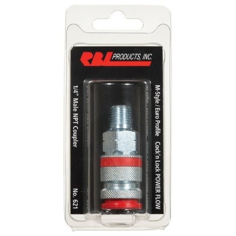 RBL 621 M-Style 1/4 Male Coupler
