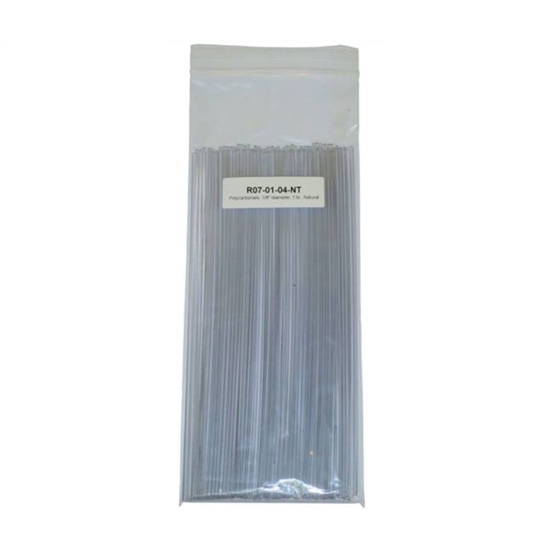 Polyvance R07-01-04-NT Polycarbonate Rod 1/8 diameter 1 lb. Natural