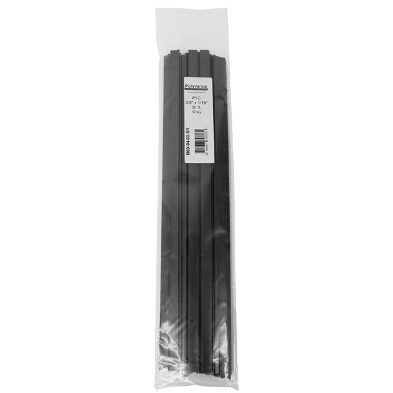 Polyvance R09-04-03-GY Gray PVC 3/18x 1/16, 30 ft.