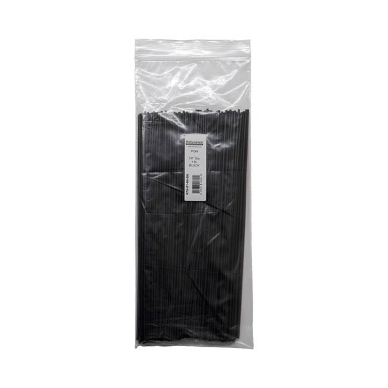 Polyvance R16-01-04-BK POM Welding Rod, 1/8 diameter, 1 pound bag, Black