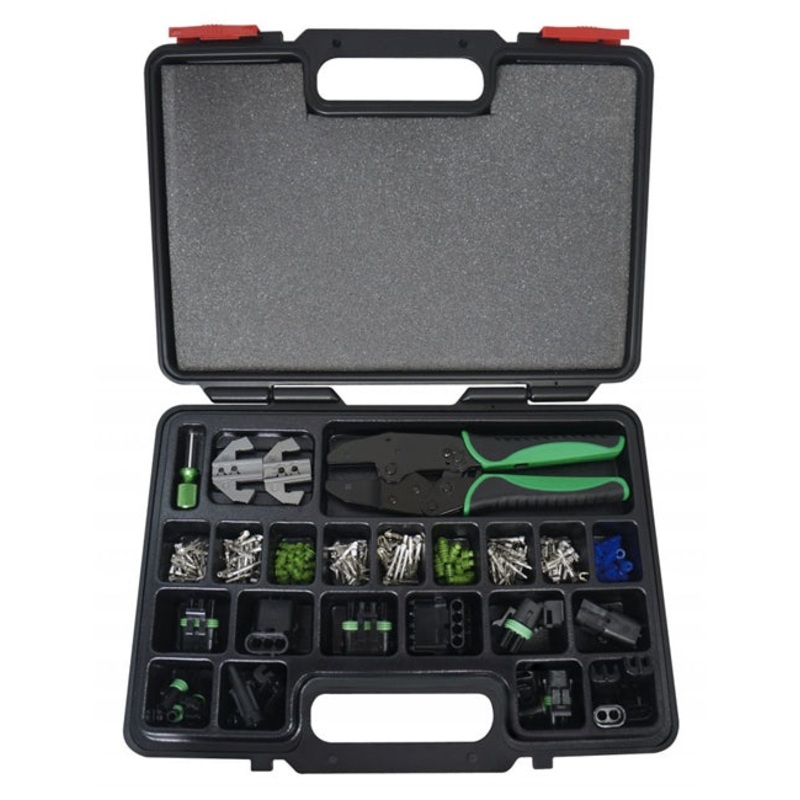 Astro Pneumatic 9478 220pc Weather Pack Interchangeable Ratcheting Crimping Tool & Accessory Set