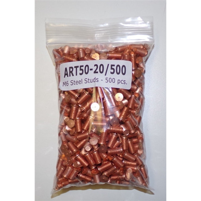 ART50-20/500 M-6 Steel Studs ( 500 pieces)