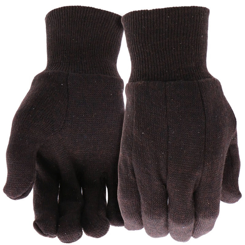 Boss Gloves Brown Jersey|Large (B62011-L12P)|Large (B61061-L)