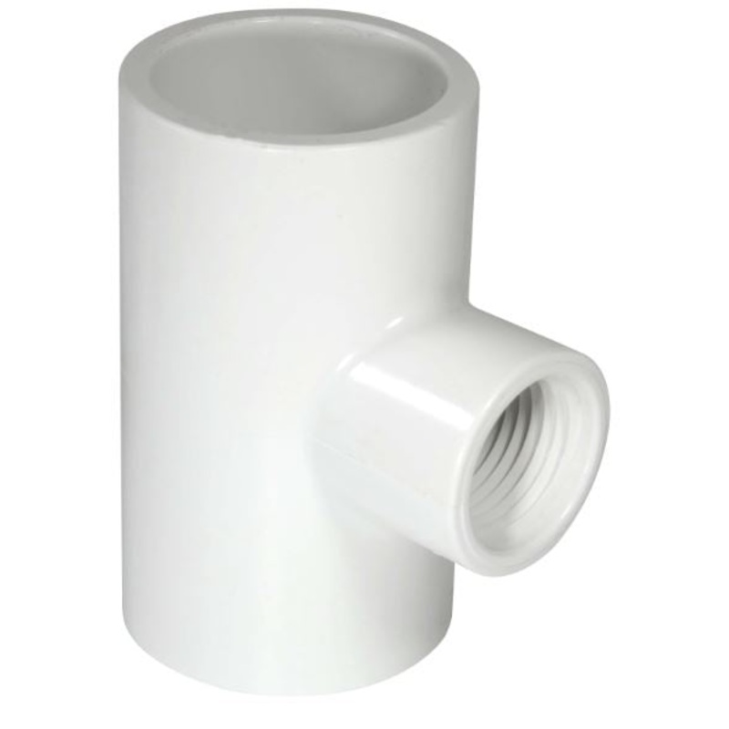 Xirtec PVC SCH 40 Reducing Tee SOCKET X SOCKET X FPT