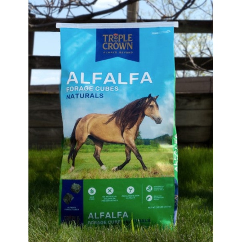 TRIPLE CROWN NATURALS PREMIUM ALFALFA FORAGE CUBE