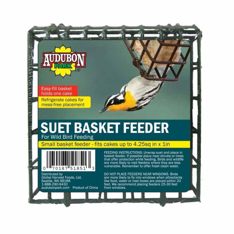 Audubon Park Suet Basket|up to 7.5in x 6.5in x 2in