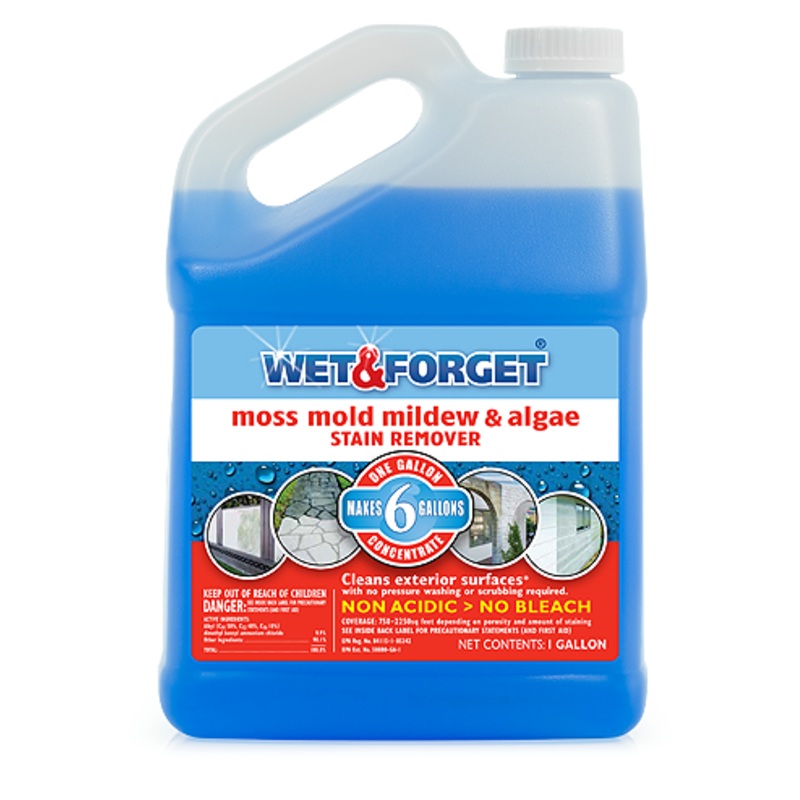 Wet & Forget Outdoor Cleaner Concentrate Moss, Mold, Mildew & Algae Stain Remover