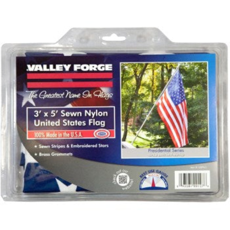 Valley Forge Flag Co USPN-T Uspnt 3×5 Nylon Us Flag