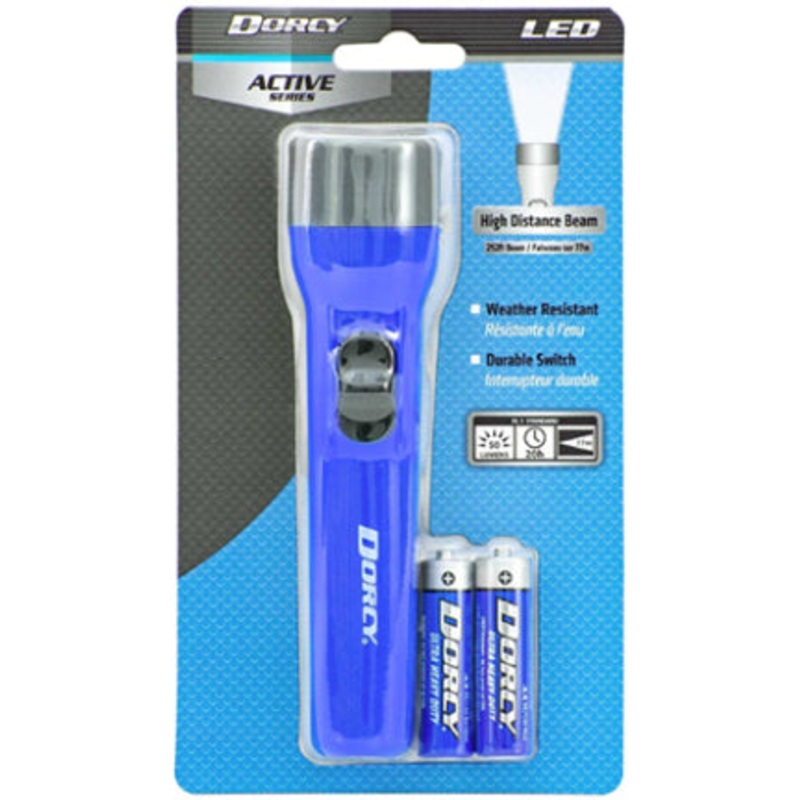 2AA LED DELUXE ABS FLASHLIGHT