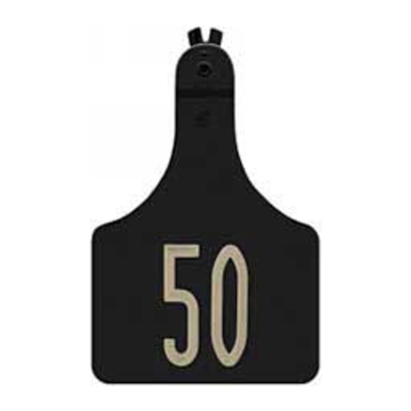 Allflex 26 – 50 Black A-tag Numbered Cow Id Ear Tags