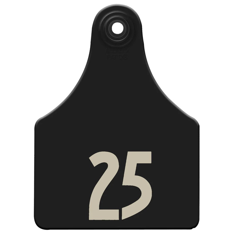Allflex A-tag Numbered Cow Id Ear Tags Black 1 – 25