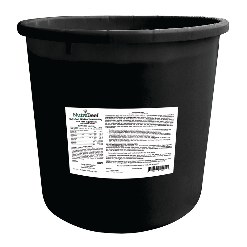 NutreBeef Tub 24% MAG 200T|200 Lb