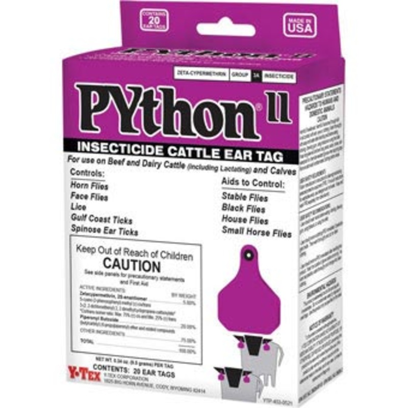 Universal Animal Health Python II Ear Tag