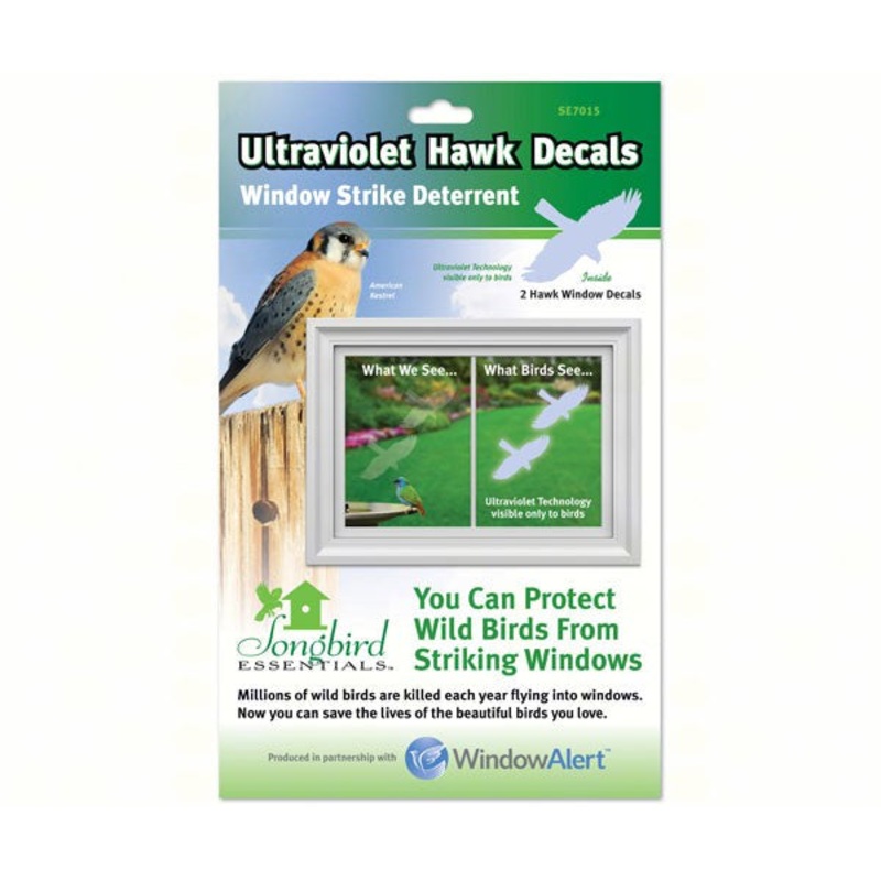 Songbird Essentials Window Hawk Transparent Deterrent