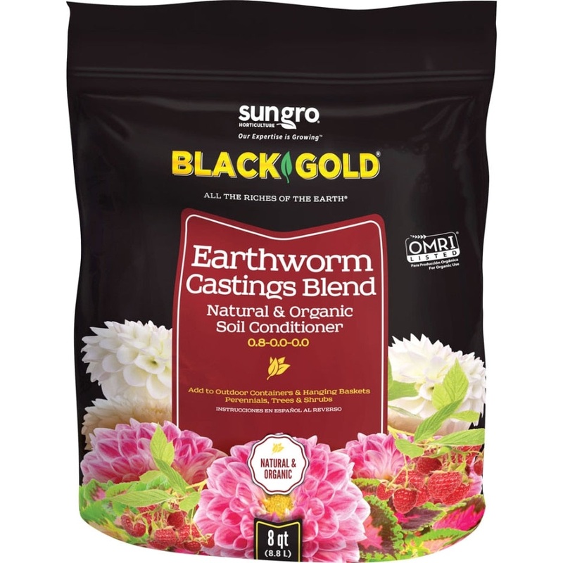 Black Gold Earthworm Castings|8 QT