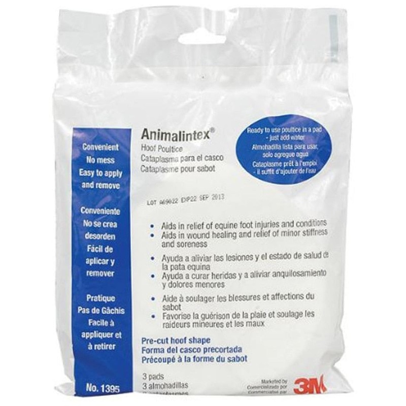 3M ANIMALINTEX HOOF POULTICE|5.5X5.5 IN-3 PK