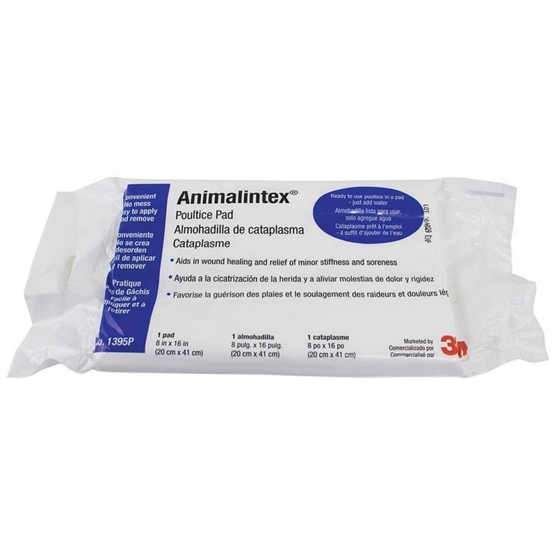 3M ANIMALINTEX POULTICE PAD|8X16 IN-1 PK