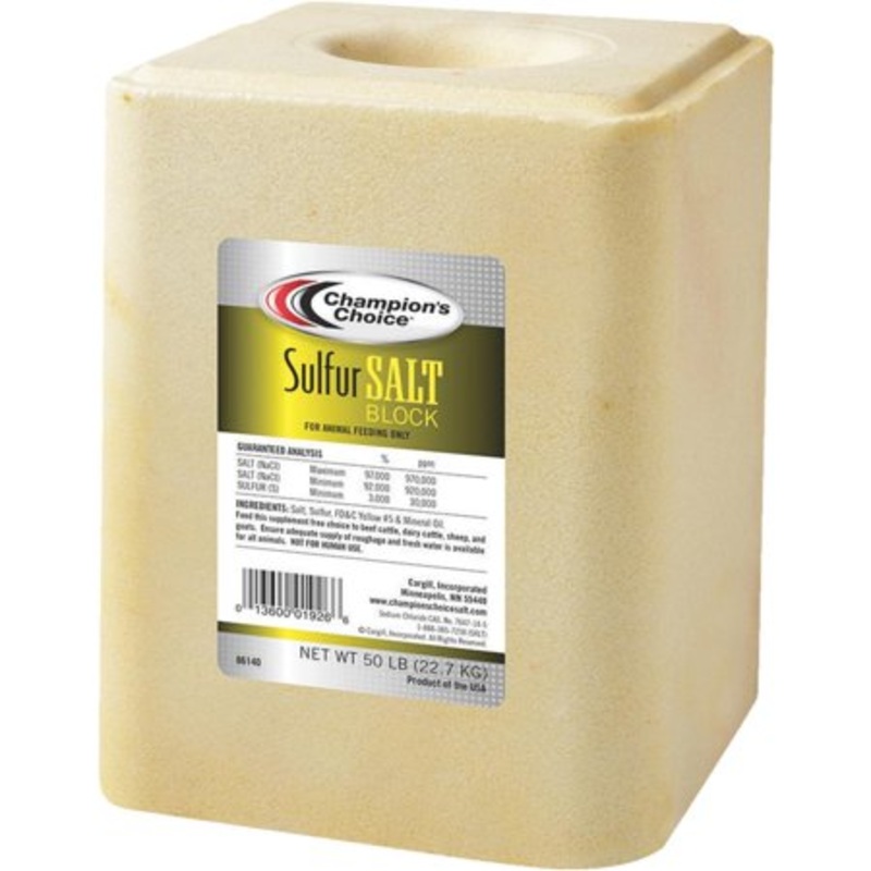 Cargill Champions Choice Sulfur Salt Block