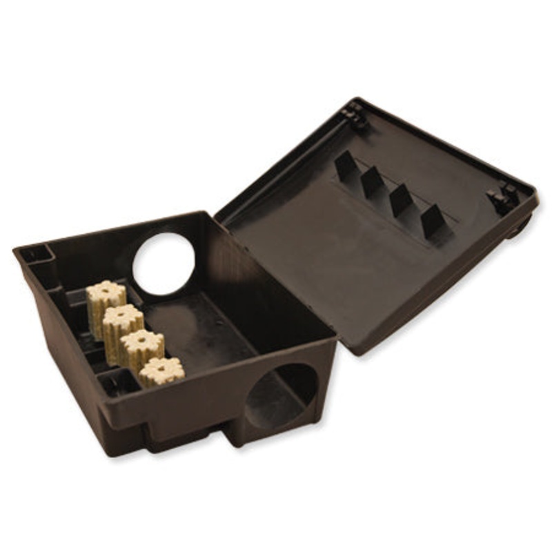 Ramik Rodent Bait Station|Black, 16-oz