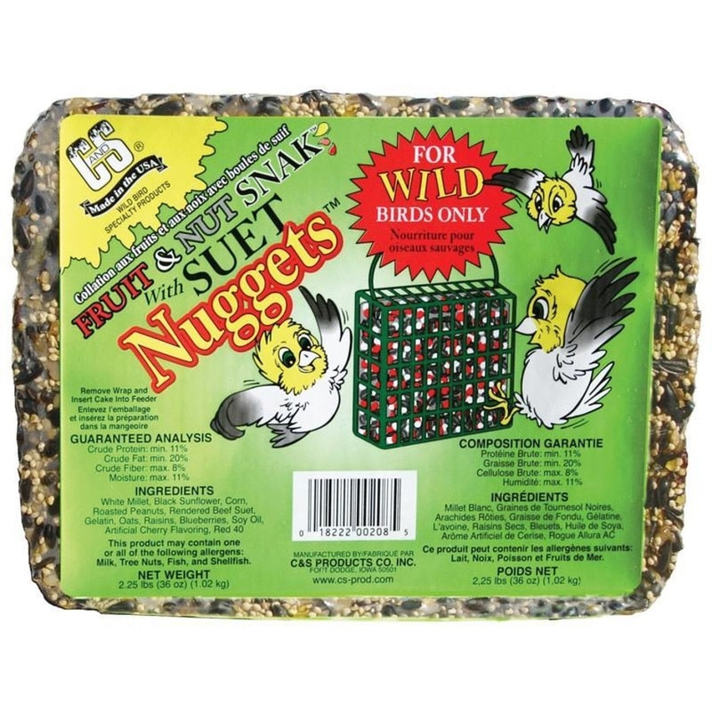 C&S Fruit & Nut Snak with Berry Suet Nuggets