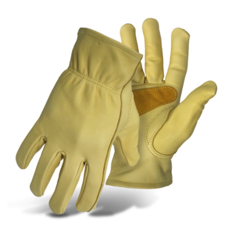 Boss Grain Cowhide Leather Driver With Palm Patch Gloves