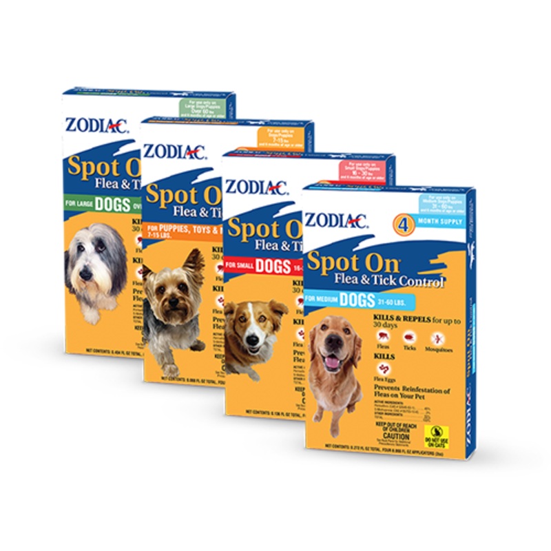 Wellmark International ZODIAC SPOT ON FLEA & TICK CONTROL FOR DOGS AND PUPPIES