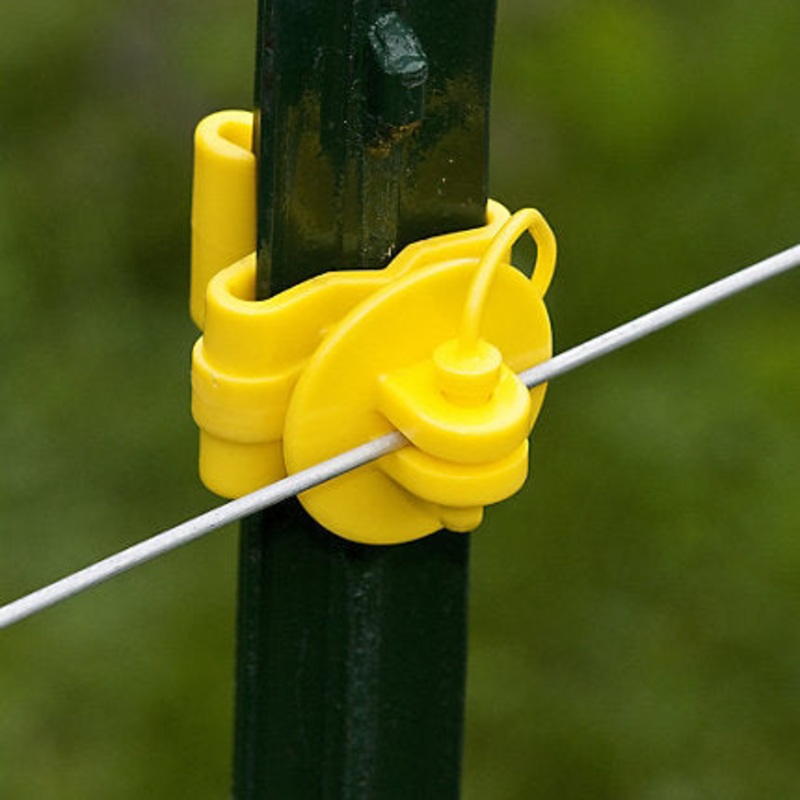 Zareba Yellow Pin-Lock T-Post Insulator