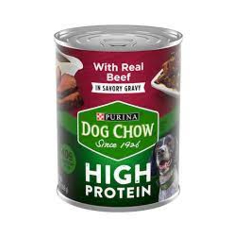 Purina Dog Chow High Protein Wet Dog Food In Savory Gravy 12-Count Variety Pack  18.5 Lb. Bag