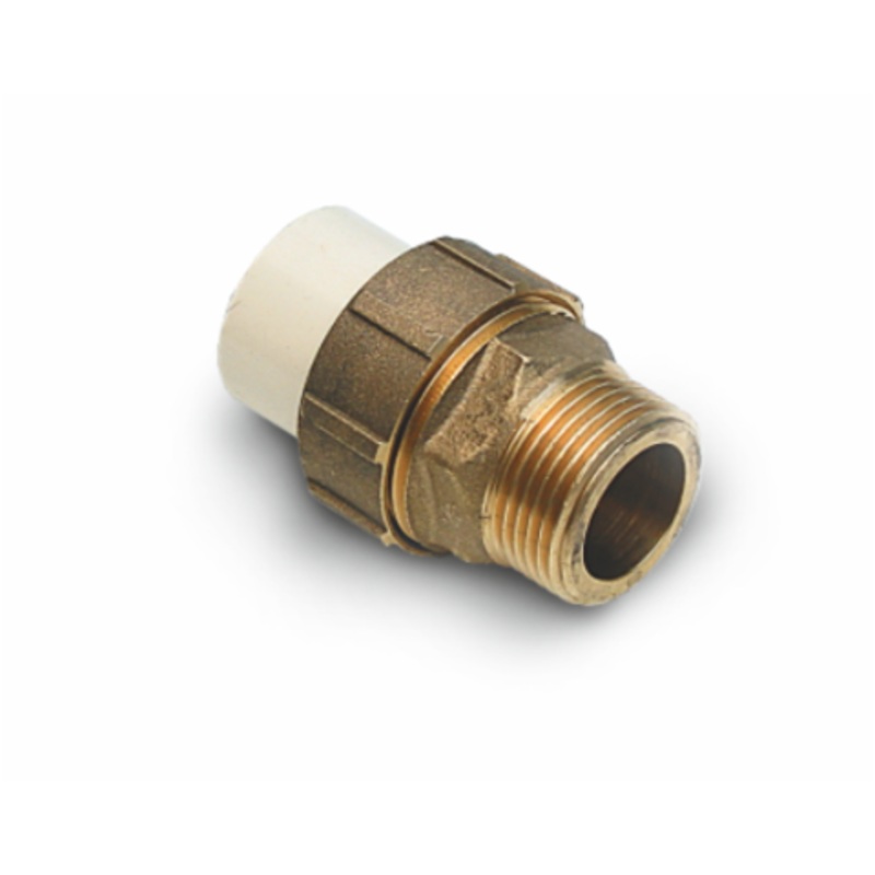 Genova Products 3/4′ Low Lead CPVC Slip x 3/4′ Brass MIP Transition Union