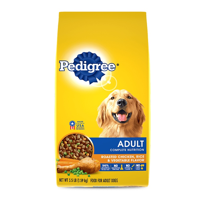 PEDIGREE Dry Dog Food Adult Roasted Chicken, Rice & Vegetable Flavor 44 lb