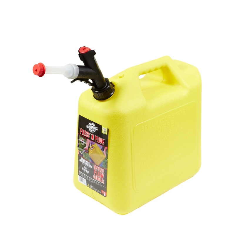 Briggs & Stratton GarageBoss Press ‘N Pour Diesel Can, 5 Gallon