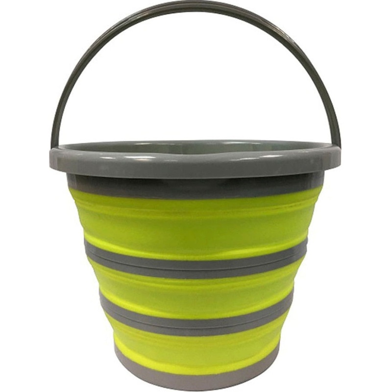 Centurion Collapsible Bucket|2.5 GAL|GREEN|LIME GREEN
