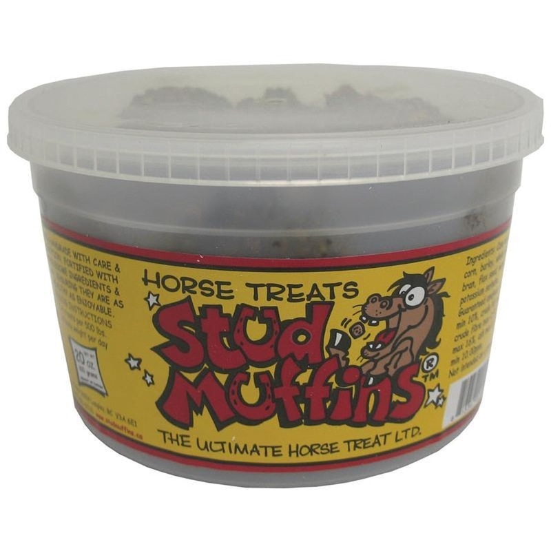 STUD MUFFINS HORSE TREAT TUB|20 oz|10 oz