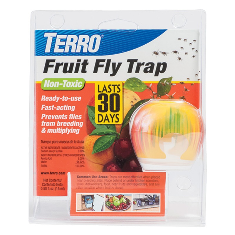 TERRO Fruit Fly Trap|2 Traps|.5 Oz