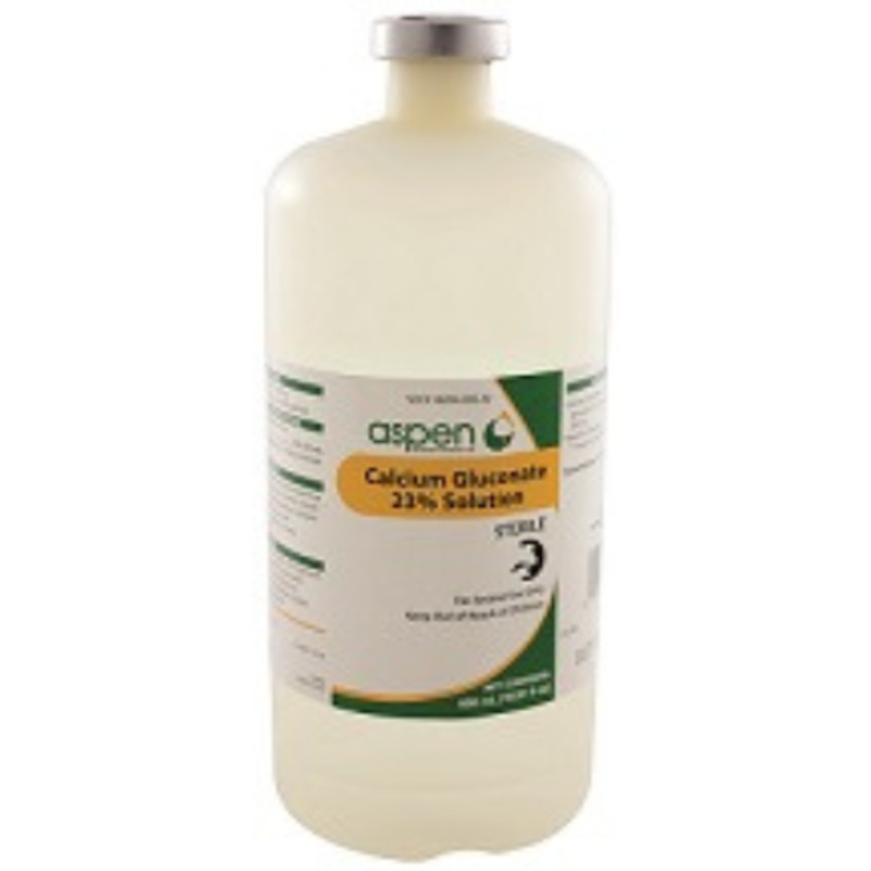 Aspen Veterinary Resources Calcium Gluconate 23% Solution – 500 mL