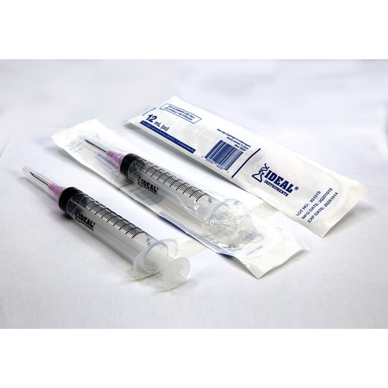 Ideal Syringes with Needles 12cc