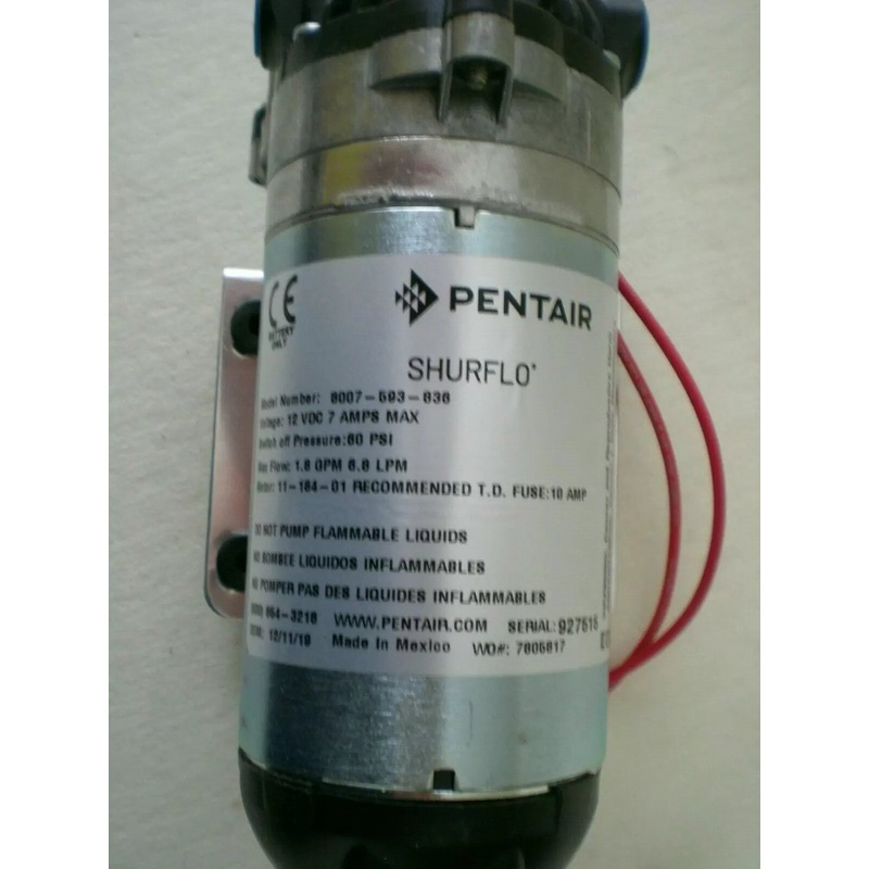 Shurflo On Demand Diaphragm Pump 12volt 1.8 Gpm, 60 Psi
