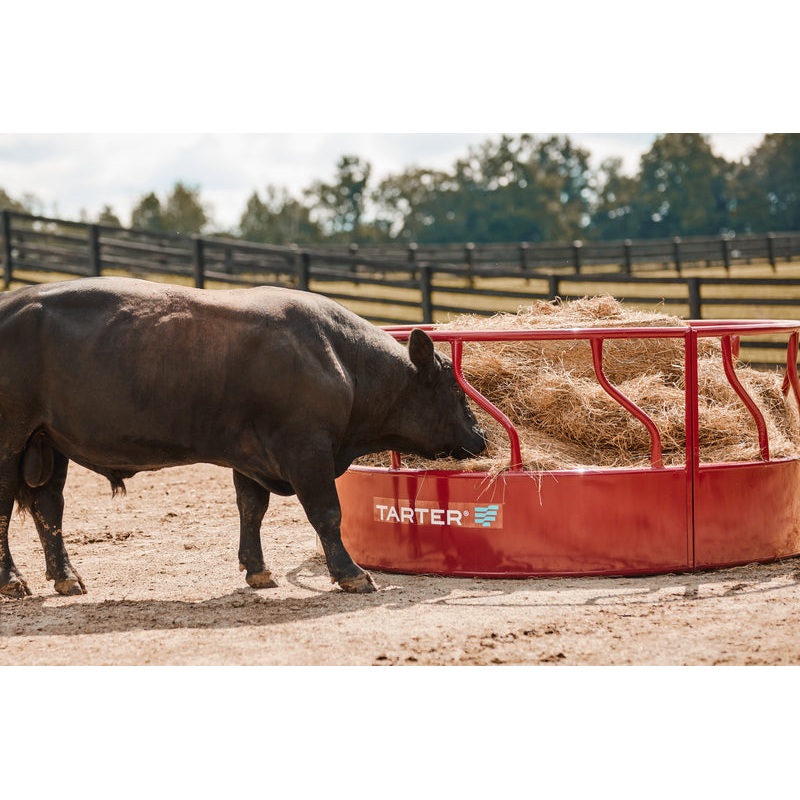 Tarter Titan Bull Hay Feeder Red