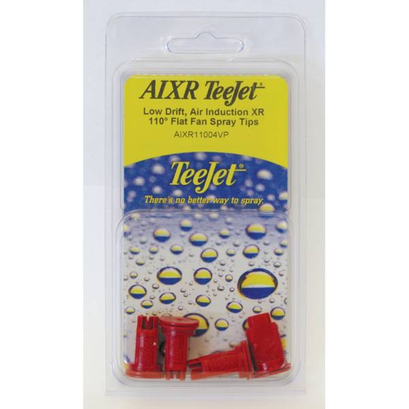 TeeJet Technologies Aixr Low Drift, Air Induction XR 110 Flat Fan Spray Tips Red
