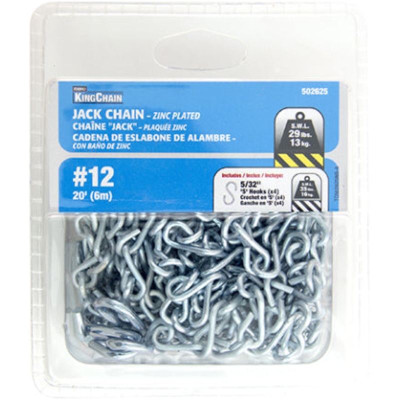 CHAIN ZINC JACK 12 X 20 FT
