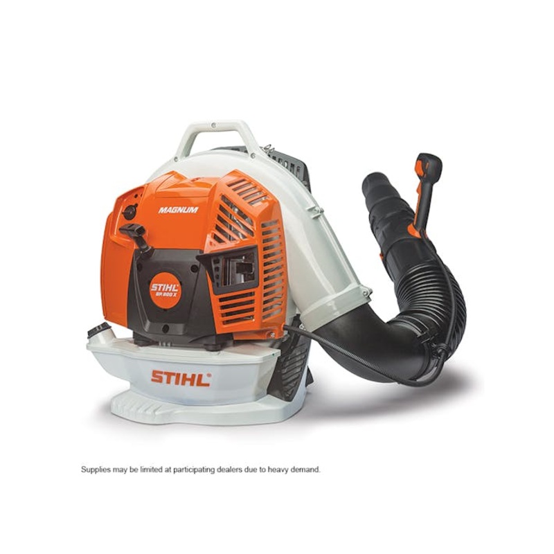 Stihl Gas-Powered Backpack Blower 79.9cc, 4.4 HP, 912 CFM, Model BR 800 X Magnum