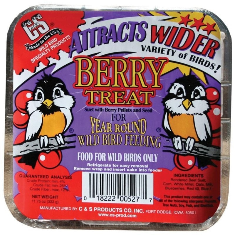 C&S Berry Treat Suet|11.75 oz|11 oz