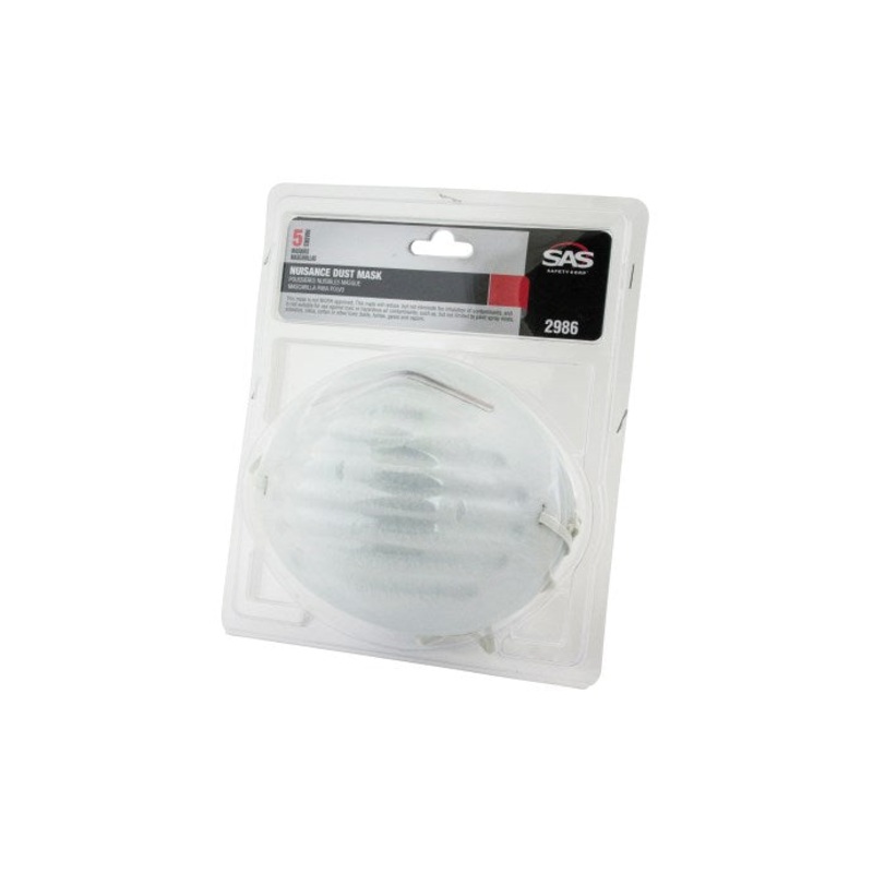 SAS Safety Nuisance Dust Mask, 5-Pack