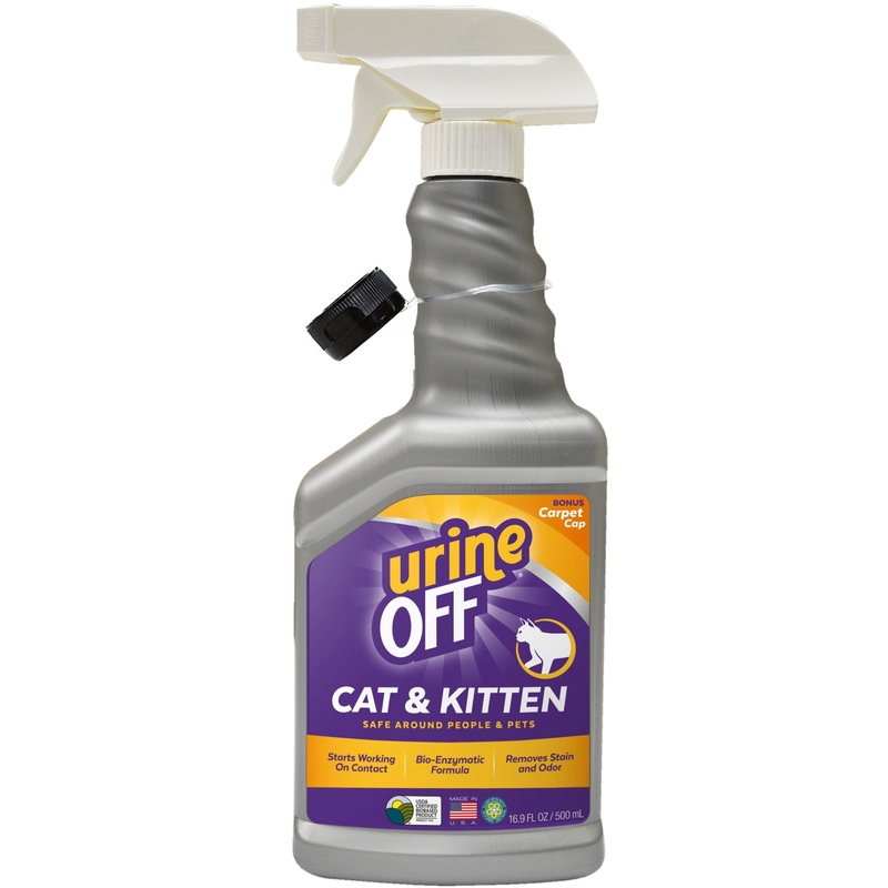 Urine Off- Cat & Kitten Stain Remover Formula Hard Surface Sprayer – 16.9 fl. oz