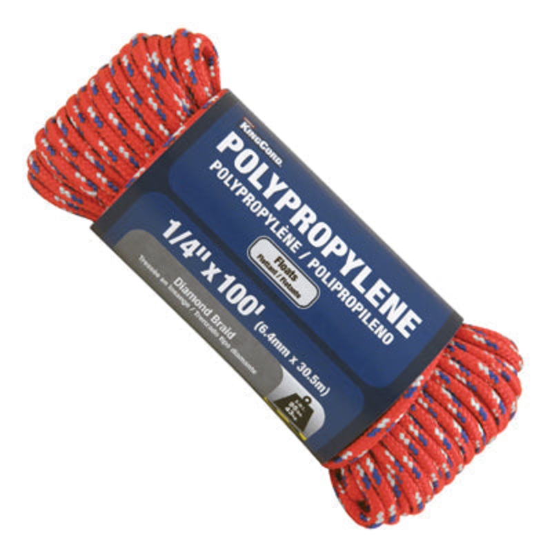 The Mibro Group 300051BG Polypropylene Twisted, Yellow – 1/4 in. x 100 ft.