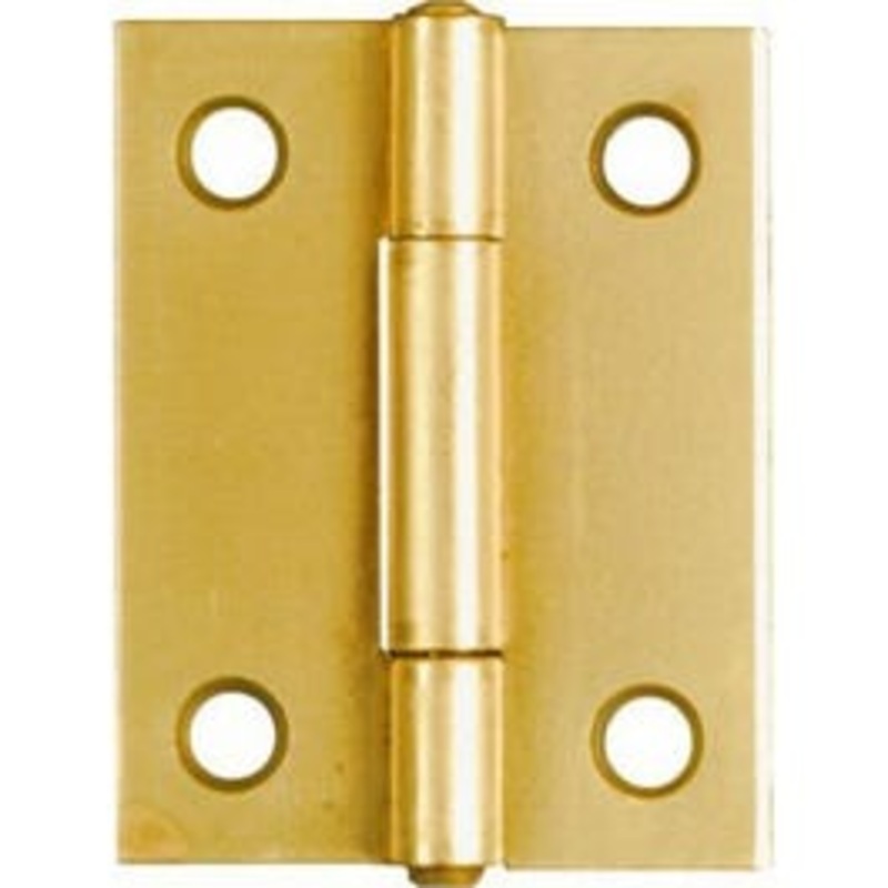 2-Pk., 2-In. Dull Brass Narrow Hinges