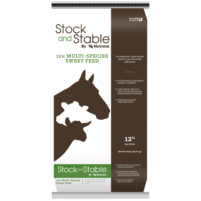 Stock & Stable By Nutrena 12% Multi-Species Sweet Feed