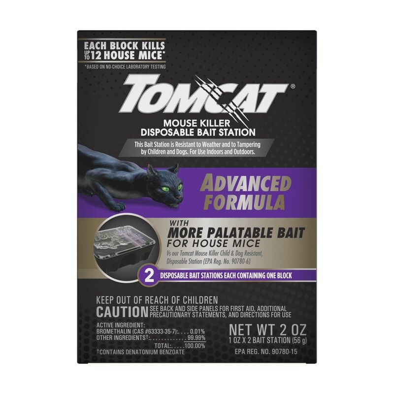 Tomcat Mouse Killer Disposable Bait Station – Advanced Formula