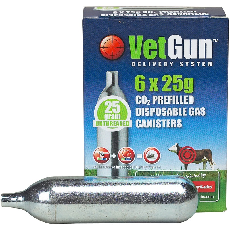 Agrilab VETGUN Co2 Propellant|25gm 6-Pack